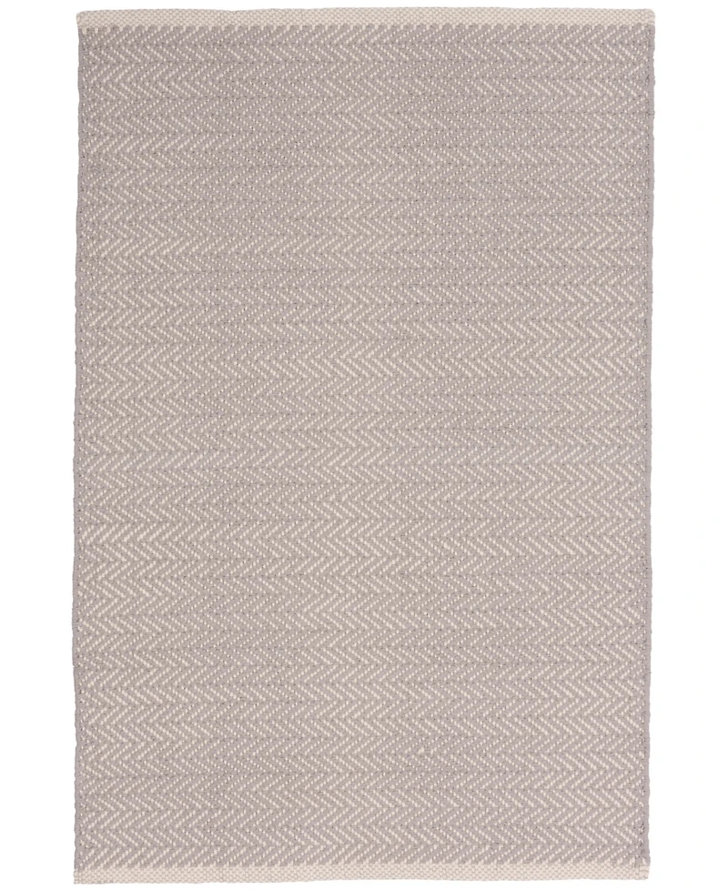 Dash and Albert Rugs by Annie Selke Herringbone Cotton RDA421 4'x6' Area Rug