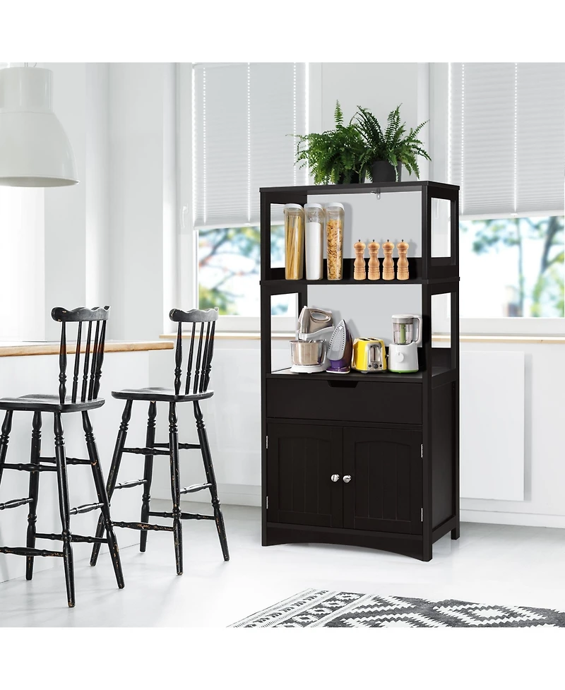 Volenca Bathroom Storage Cabinet with Drawer and Shelf Floor Cabinet