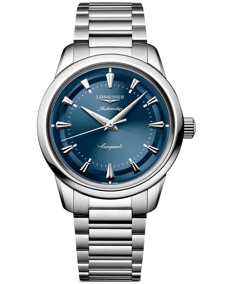 Longines Men's Conquest Heritage Automatic Stainless Steel Watch 38mm