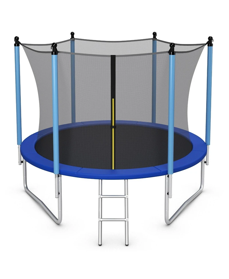 Outdoor Trampoline with Safety Closure Net