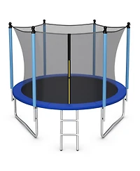 Outdoor Trampoline with Safety Closure Net