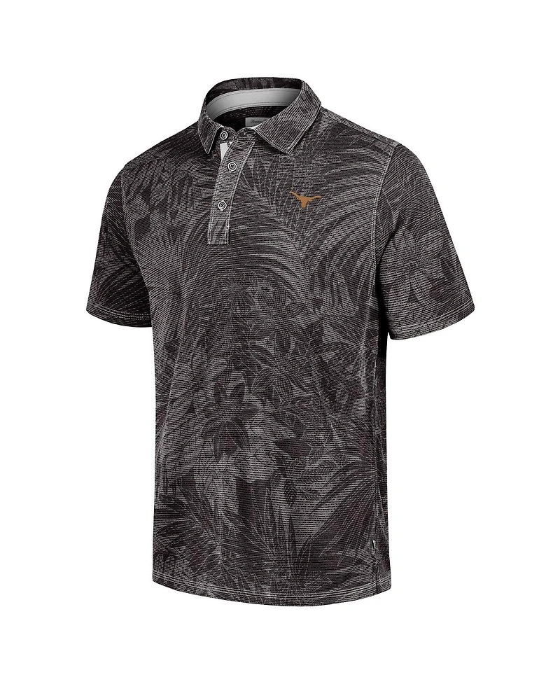 Tommy Bahama Men's Black Texas Longhorns Big Tall Sport Santiago Paradise Polo Shirt