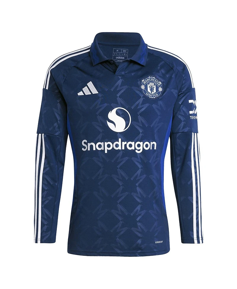 Adidas Men's Alejandro Garnacho Navy Manchester United 2024/25 Away Replica Long Sleeve Player Jersey