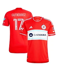 Adidas Men's Brian Gutierrez Red Chicago Fire 2024 Return to Red Authentic Player Jersey