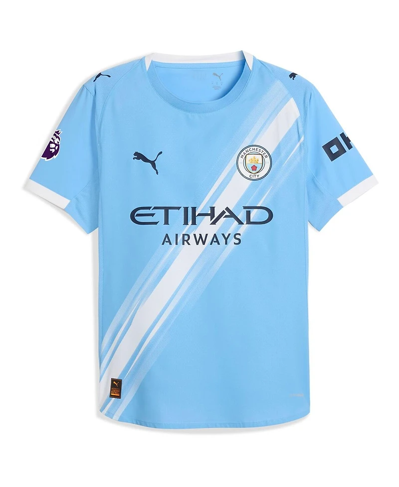 Puma Men's Erling Haaland Sky Blue Manchester City 2025/26 Home Authentic Player Jersey