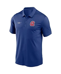 Nike Men's Royal Atlanta Braves Cooperstown Collection Logo Franchise Performance Polo Shirt