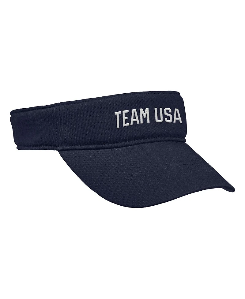Nike Men's Navy Team Usa Ace Performance Adjustable Visor Hat