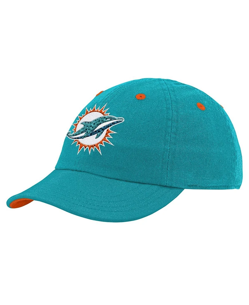 Outerstuff Baby Boys and Girls Aqua Miami Dolphins Team Slouch Flex Hat