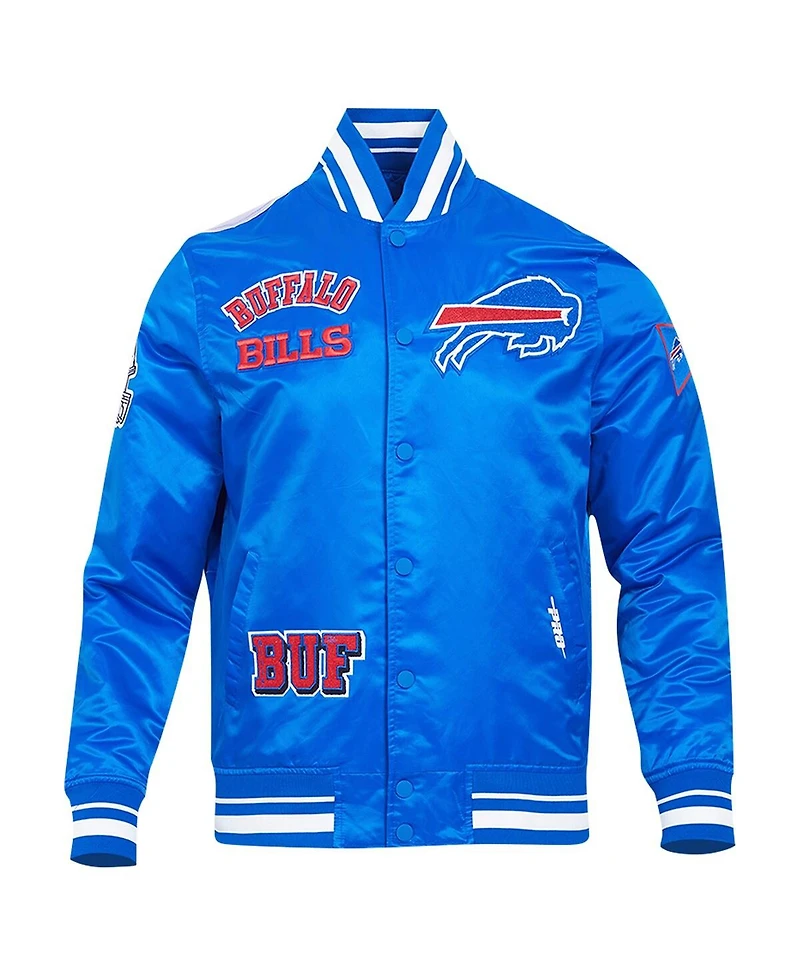 Pro Standard Men's Royal Buffalo Bills Sublimated Satin Full-Snap Jacket