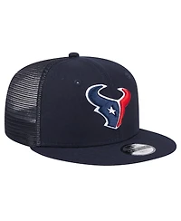 New Era Big Boys and Girls Navy Houston Texans Main Trucker Snapback Hat