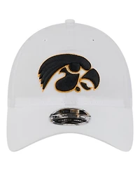 New Era Men's White Iowa Hawkeyes Active Ripstop 9TWENTY Adjustable Hat