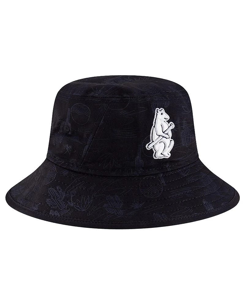 New Era Big Boys and Girls Blue Chicago Cubs 2025 Spring Training All Over Print Bucket Hat