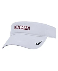 Nike Men's White Virginia Tech Hokies 2025 On-Field Ace Performance Adjustable Visor Hat