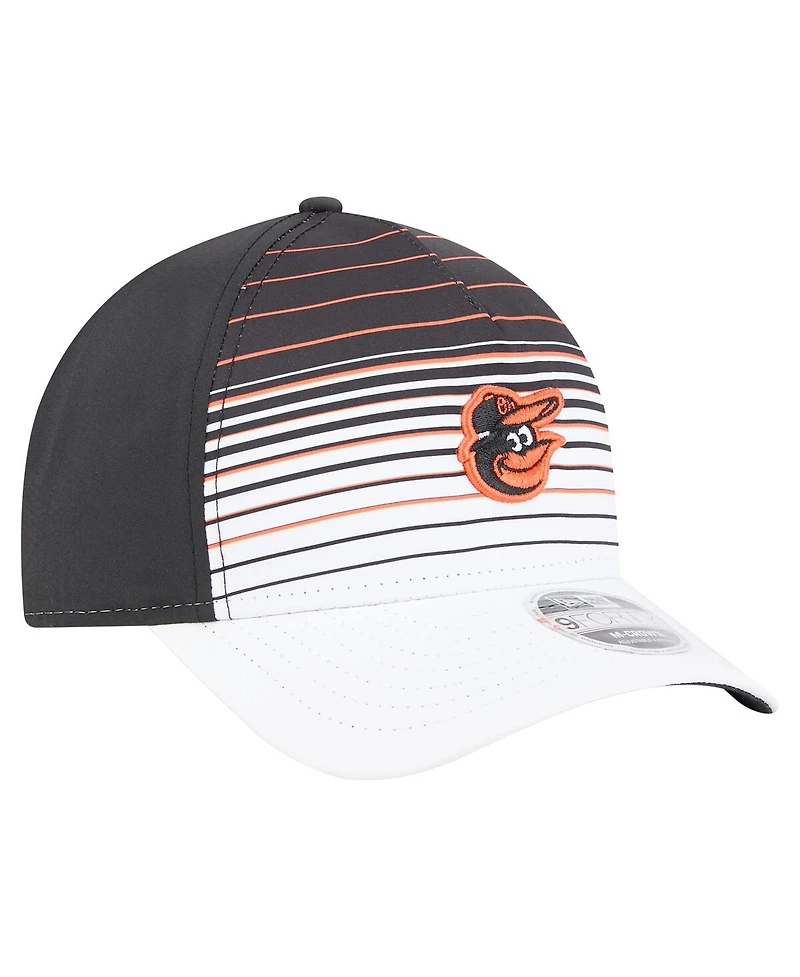 New Era Men's Black Baltimore Orioles Gradient 9FORTY M-Crown Adjustable Hat