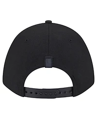 New Era Men's Black San Jose Sharks Game Day Stealth Flag 9FORTY A-Frame Adjustable Hat