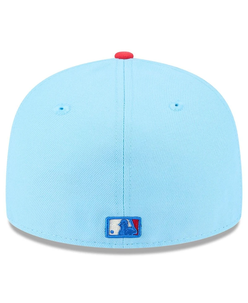 New Era Men's Light Blue/Red Washington Nationals 2025 Fourth of July Low Profile 59FIFTY Fitted Hat