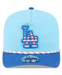 New Era Men's Light Blue/Royal Los Angeles Dodgers 2025 Fourth of July Golfer Snapback Hat