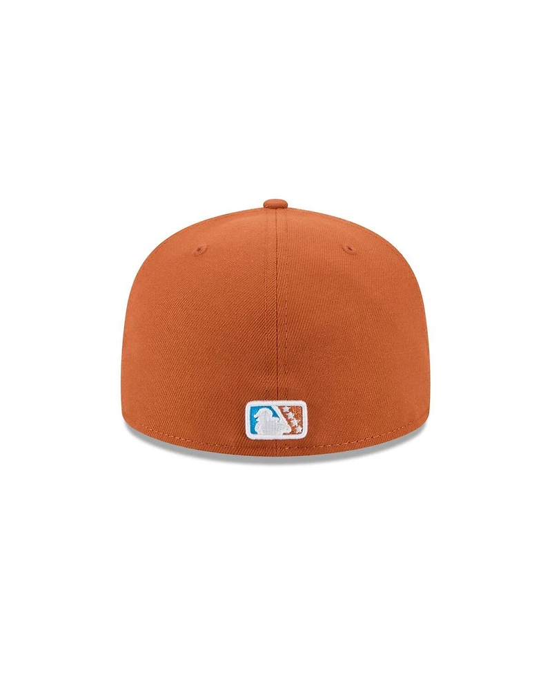 New Era Men's Brown Amarillo Sod Poodles Theme Nights 59FIFTY Fitted Hat