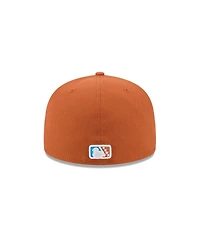 New Era Men's Brown Amarillo Sod Poodles Theme Nights 59FIFTY Fitted Hat