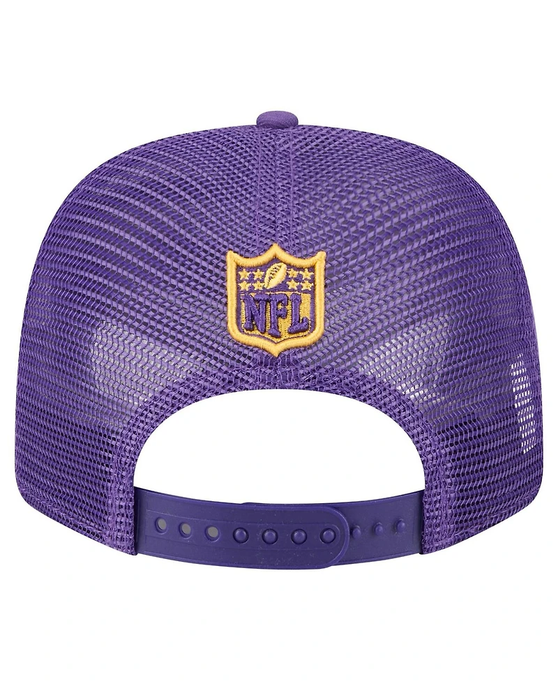 New Era Men's Purple Minnesota Vikings Team Collection 9SEVENTY Stretch-Snap Adjustable Hat