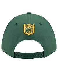 New Era Men's Green Green Bay Packers Team Collection 9FORTY M-Crown Adjustable Hat