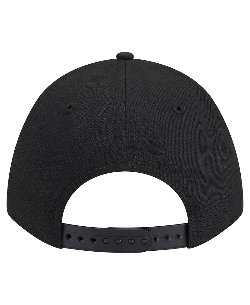 New Era Men's Black Baltimore Ravens Team Collection 9FORTY M-Crown A-Frame Adjustable Hat