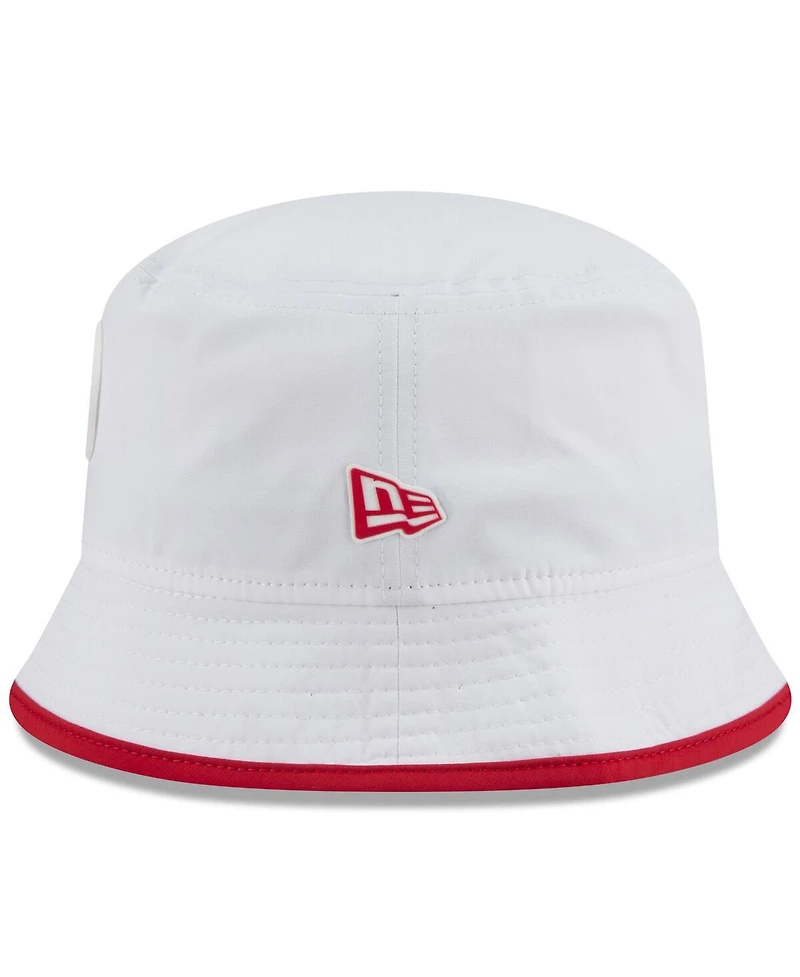 New Era Men's White San Francisco 49ers 2025 Nfl Training Camp Stretch Bucket Hat