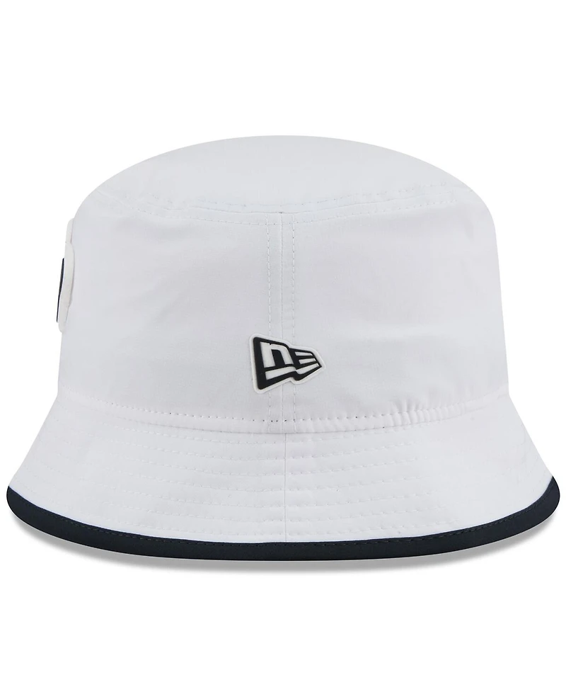New Era Men's White Houston Texans 2025 Nfl Training Camp Stretch Bucket Hat