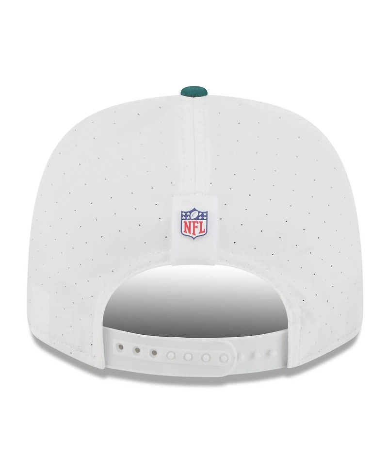 New Era Men's White/Midnight Green Philadelphia Eagles 2025 Nfl Training Camp 9SEVENTY Adjustable Hat