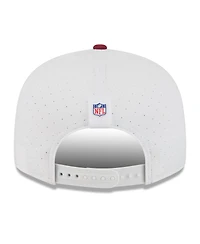 New Era Men's White/Burgundy Washington Commanders 2025 Nfl Training Camp Split Panel 9FIFTY Snapback Hat