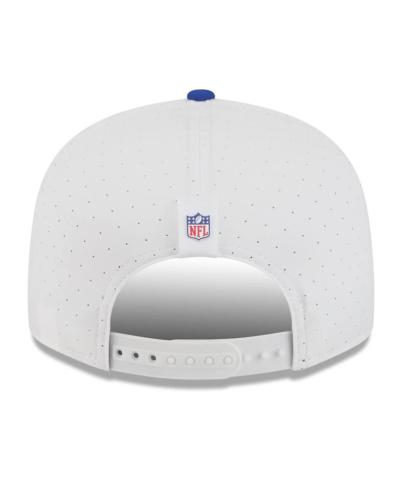New Era Men's White/Royal New York Giants 2025 Nfl Training Camp Split Panel 9FIFTY Snapback Hat
