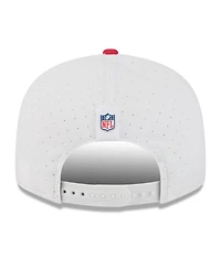 New Era Men's White/Red Kansas City Chiefs 2025 Nfl Training Camp Split Panel 9FIFTY Snapback Hat