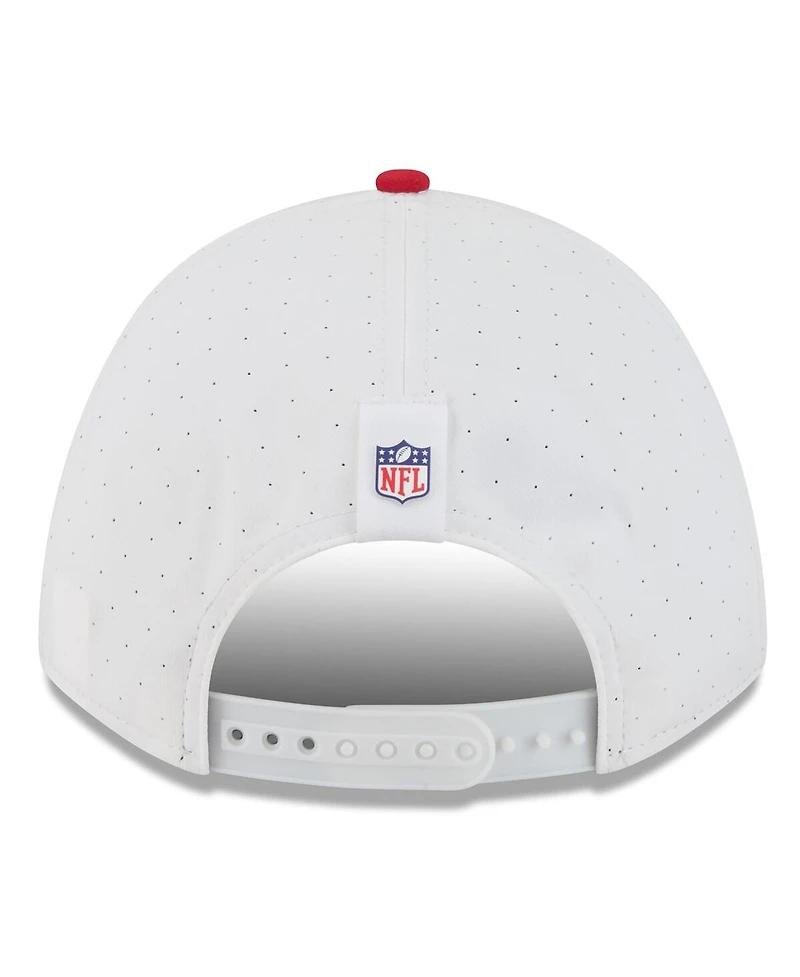 New Era Men's White/Red Tampa Bay Buccaneers 2025 Nfl Training Camp A-Frame 9FORTY Adjustable Hat