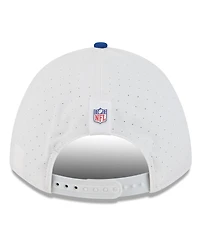 New Era Men's White/Royal New York Giants 2025 Nfl Training Camp A-Frame 9FORTY Adjustable Hat