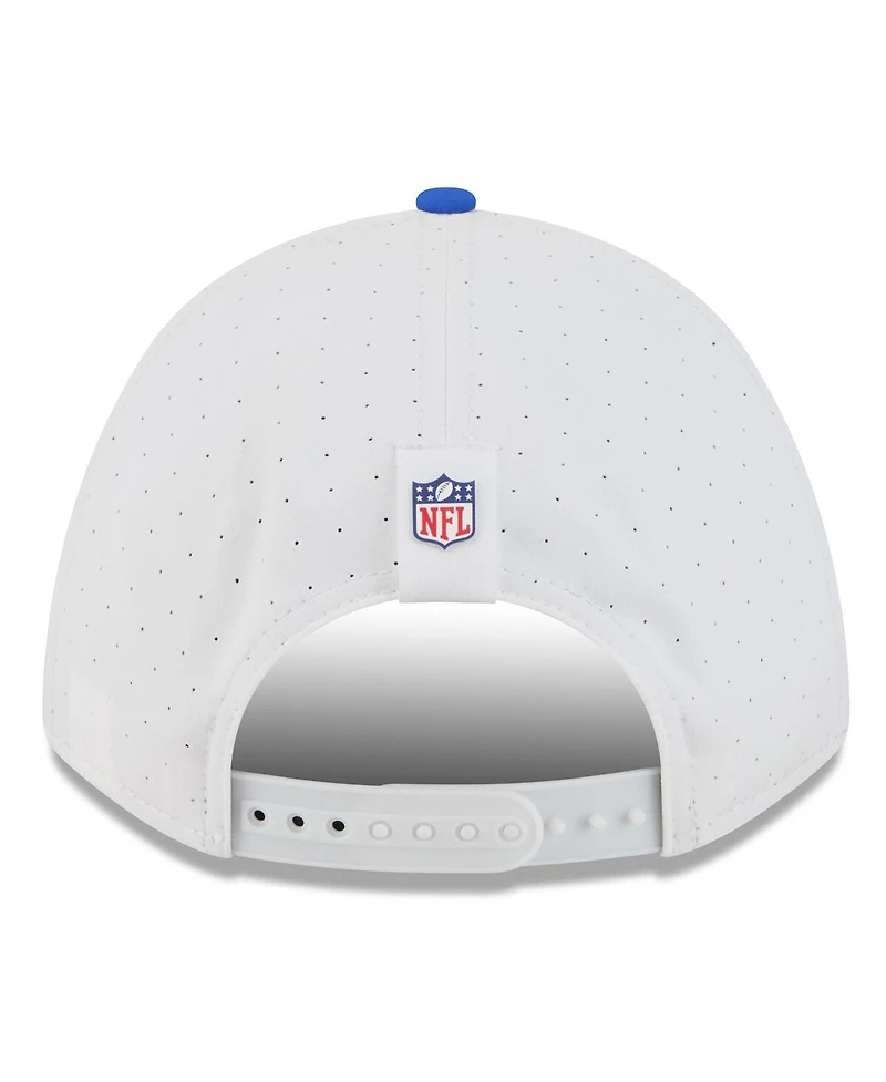 New Era Men's White/Royal Los Angeles Rams 2025 Nfl Training Camp A-Frame 9FORTY Adjustable Hat