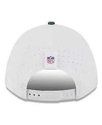 New Era Men's White/Green Bay Packers 2025 Nfl Training Camp A-Frame 9FORTY Adjustable Hat