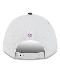 New Era Men's White/Navy Denver Broncos 2025 Nfl Training Camp A-Frame 9FORTY Adjustable Hat