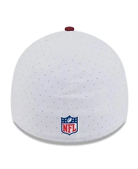 New Era Men's White/Burgundy Washington Commanders 2025 Nfl Training Camp 39THIRTY Flex Hat
