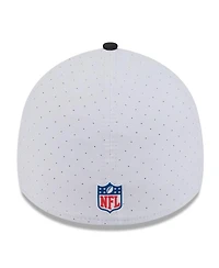New Era Men's White/Black Orleans Saints 2025 Nfl Training Camp 39THIRTY Flex Hat