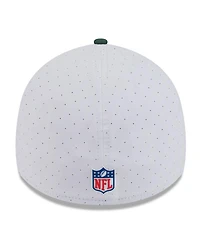 New Era Men's White/Green Bay Packers 2025 Nfl Training Camp 39THIRTY Flex Hat
