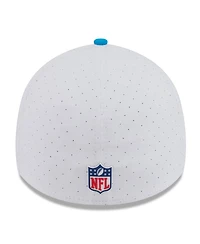 New Era Men's White/Blue Carolina Panthers 2025 Nfl Training Camp 39THIRTY Flex Hat