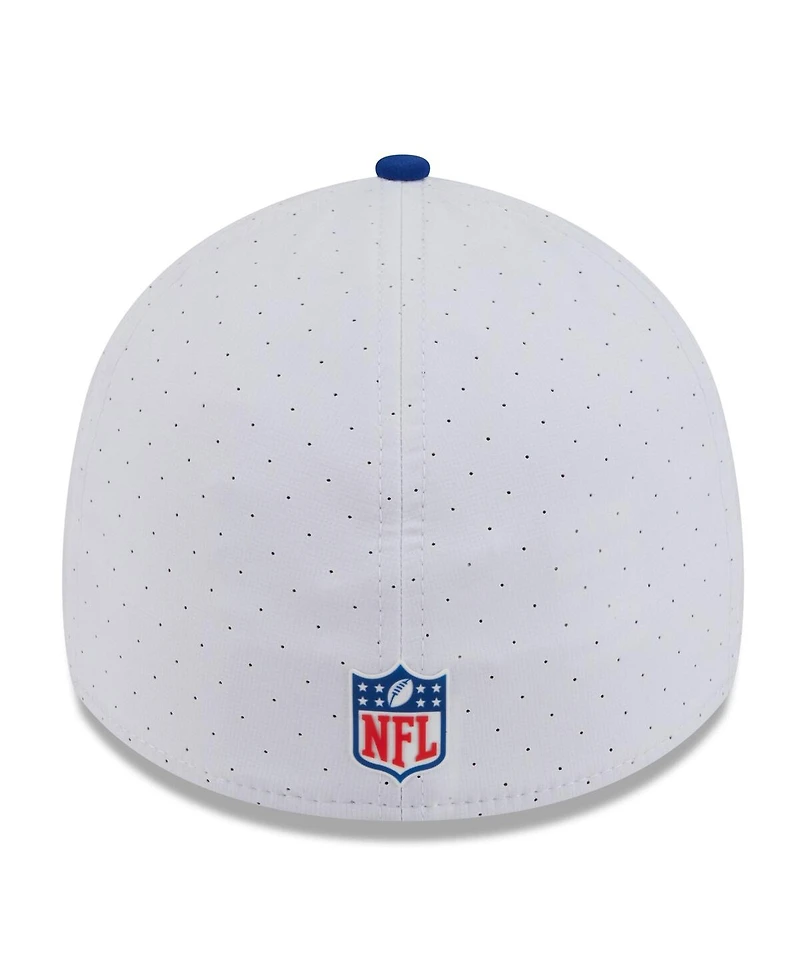 New Era Men's White/Royal Buffalo Bills 2025 Nfl Training Camp 39THIRTY Flex Hat