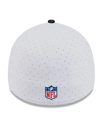 New Era Men's White/Black Atlanta Falcons 2025 Nfl Training Camp 39THIRTY Flex Hat