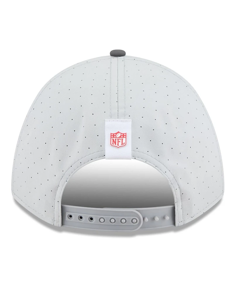 New Era Men's Gray/Graphite San Francisco 49ers 2025 Nfl Training Camp A-Frame 9FORTY Adjustable Hat