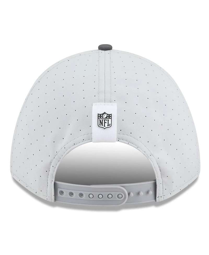 New Era Men's Gray/Graphite Cincinnati Bengals 2025 Nfl Training Camp A-Frame 9FORTY Adjustable Hat