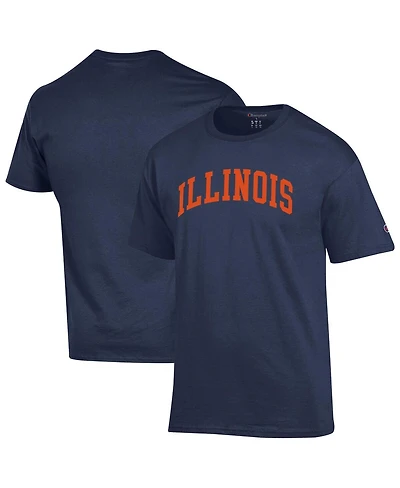 Champion Men's Navy Illinois Fighting Illini Basic Arch T-Shirt