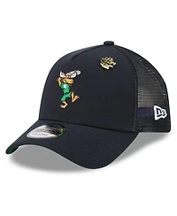 New Era Men's Navy Seattle Mariners 2025 Big League Chew A-Frame 9FORTY Adjustable Trucker Hat