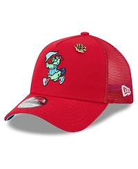 New Era Men's Red Philadelphia Phillies 2025 Big League Chew A-Frame 9FORTY Adjustable Trucker Hat