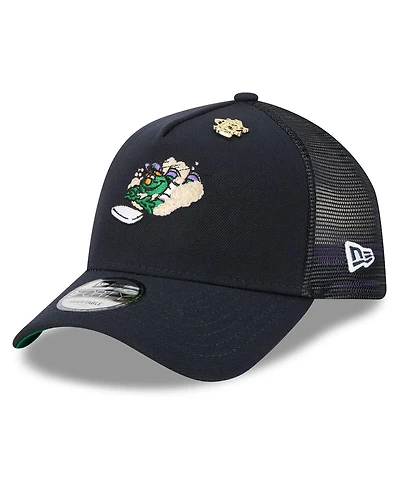 New Era Men's Navy Boston Red Sox 2025 Big League Chew A-Frame 9FORTY Adjustable Trucker Hat