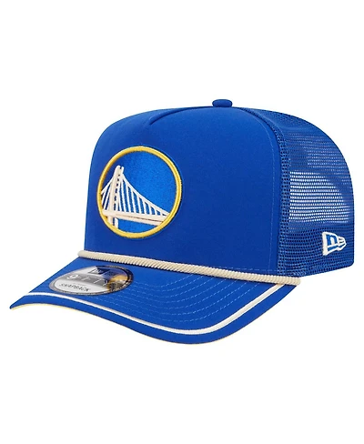 New Era Men's Royal Golden State Warriors Vintage Team Rope A-Frame 9FIFTY Snapback Hat